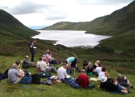 Lunch at head of Loch Turret